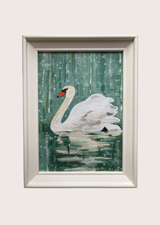 Art Print - Snowy River Swan #2