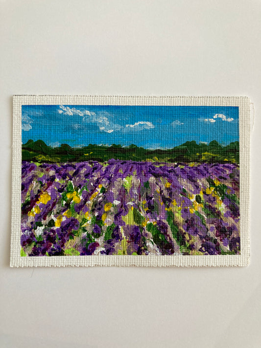 Miniature Original - Lavender Field