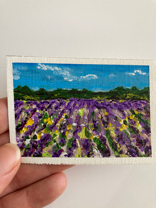 Miniature Original - Lavender Field