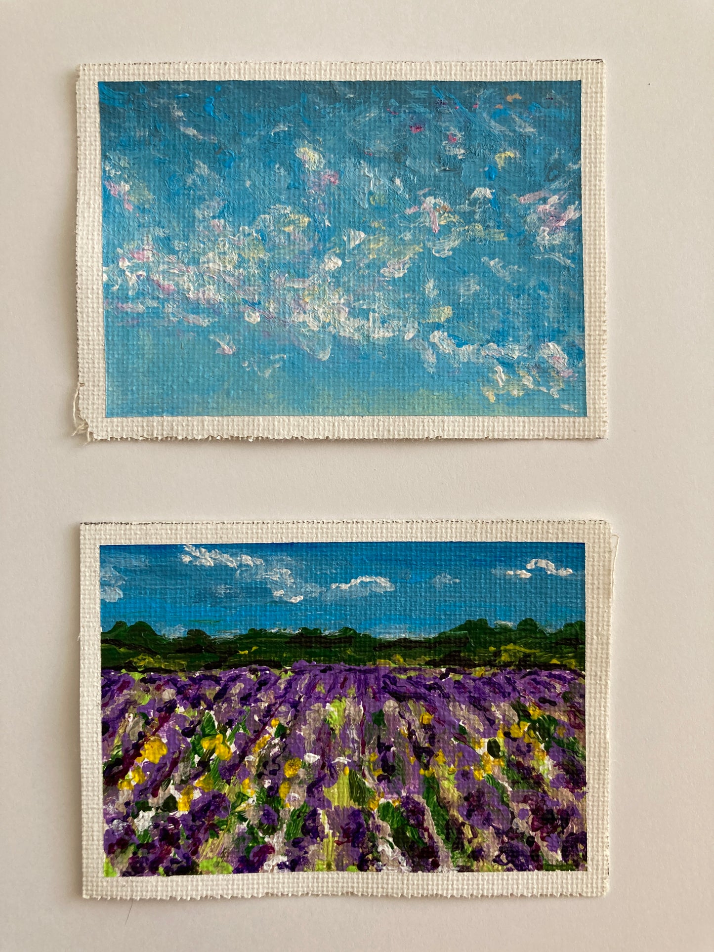 Miniature Original - Lavender Field