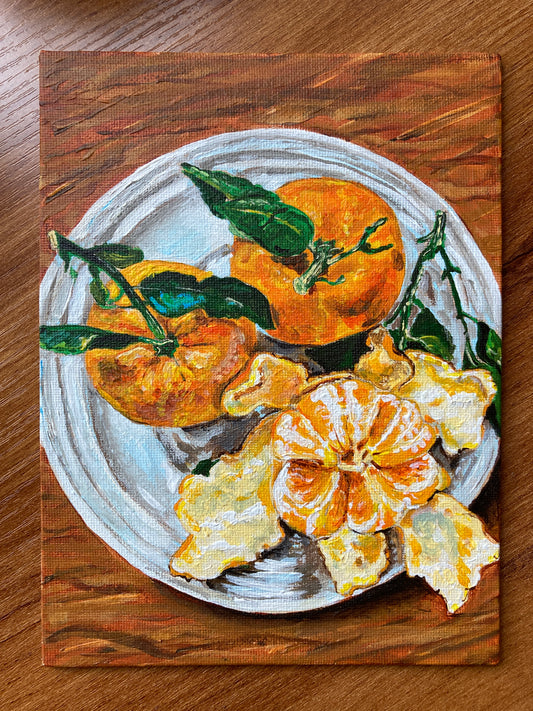 Original Painting - The Fancy Oranges #2