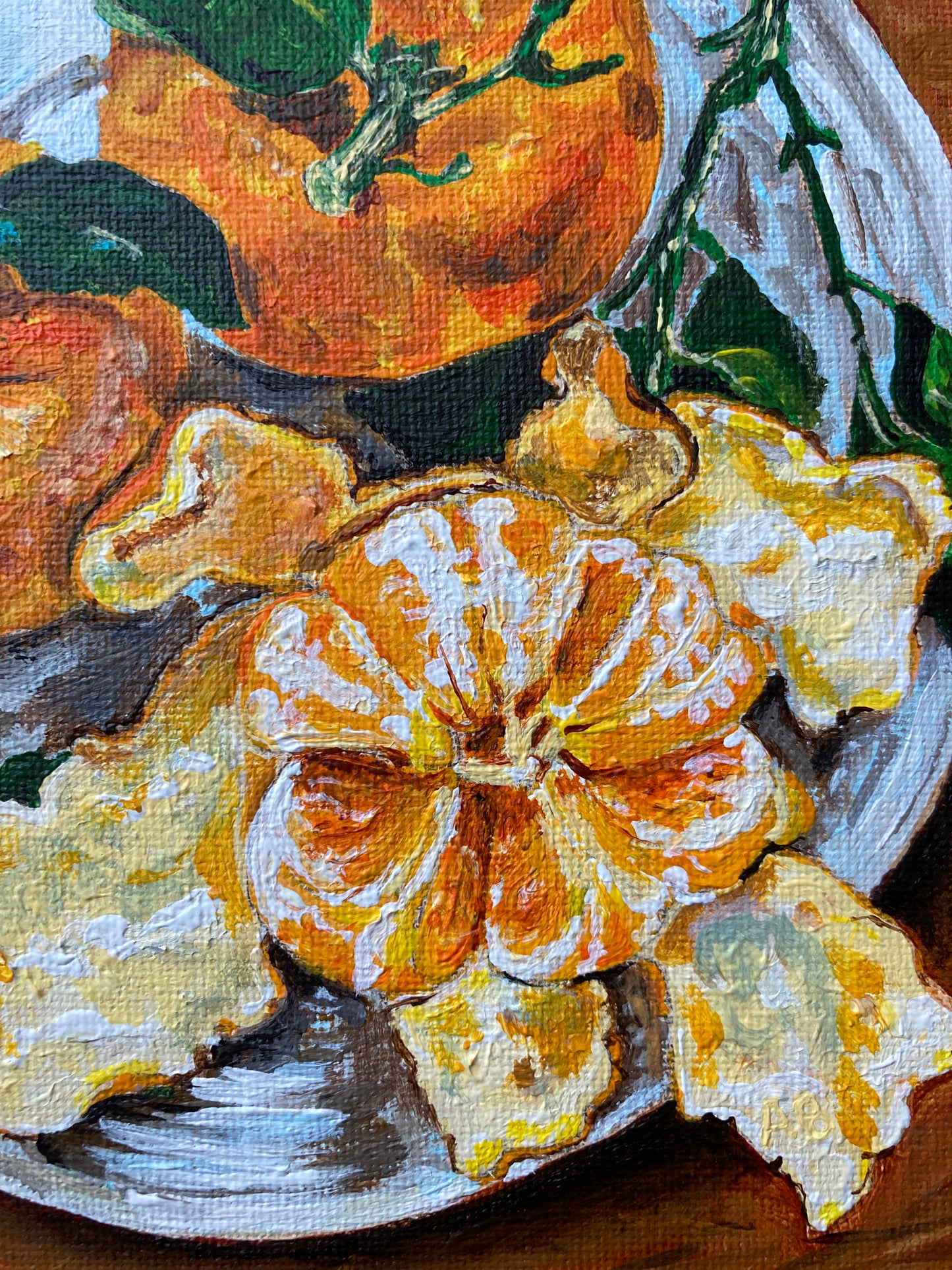 Original Painting - The Fancy Oranges #2