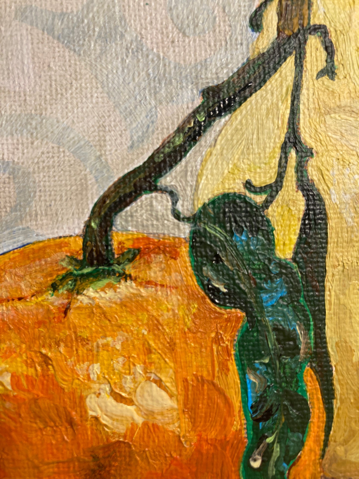 Original Painting - Countertop Fruit Orange and Pear