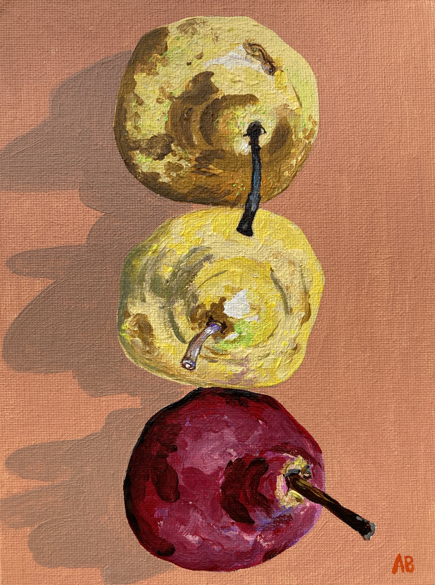 Original Painting - The Three Pears